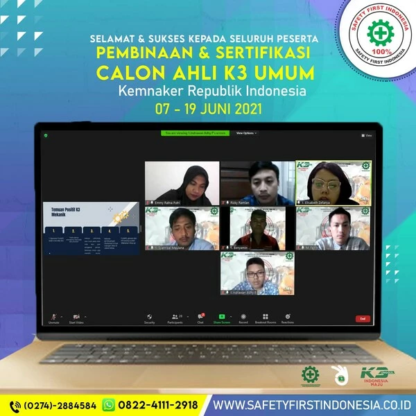 Ahli K3 Umum Online Training Yogyakarta
